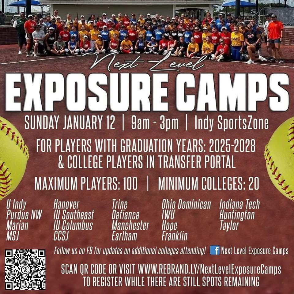 This weekend I will be attending the Next Level Exposure Camp (1-12-25). I’m very excited to get some work in with new coaches and the other players. Can’t wait to see who is there!
<a href="/INFuryPlatinum/">IN Fury Platinum Olson</a> 
<a href="/warrencentralSB/">WC Softball 🥎</a> 
<a href="/WarriorNation_1/">WCHS Athletic Dept</a>