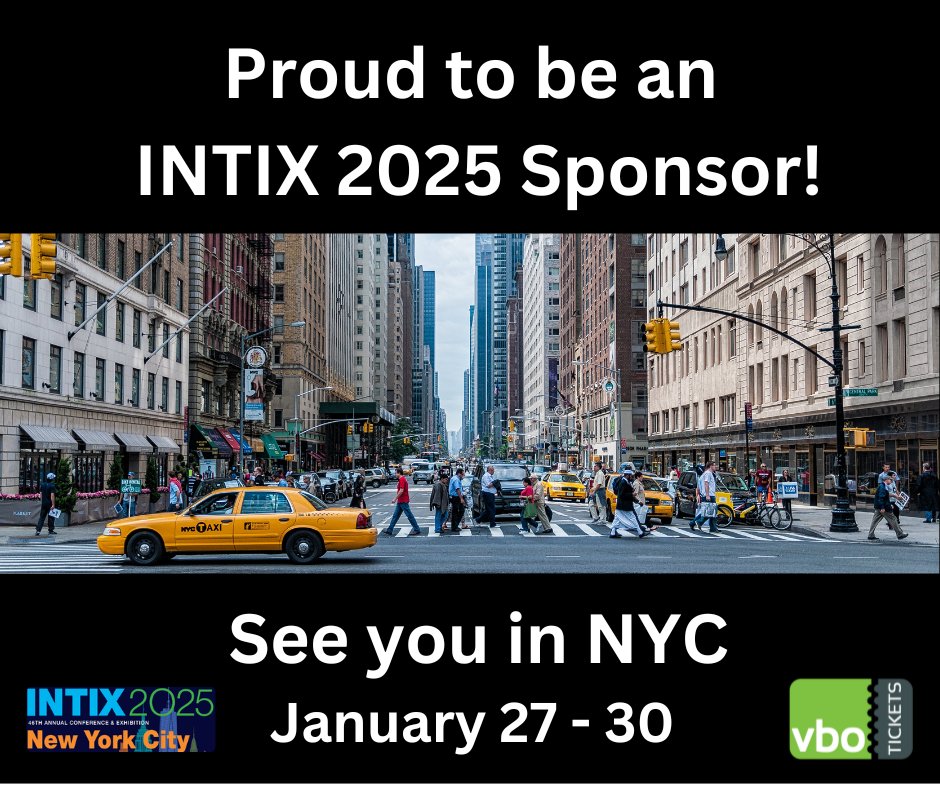 vbotickets's tweet image. VBO Tickets is proud to announce our sponsorship of INTIX 2025. See you at the Annual VBO Tickets Breakfast on Wednesday, January 29th in the Grand Ballroom from 10-11AM.

Contact us at sales@vbotickets.com to connect. See you there!

#INTIX2025 #VBOtickets #EventTicketing #NYC
