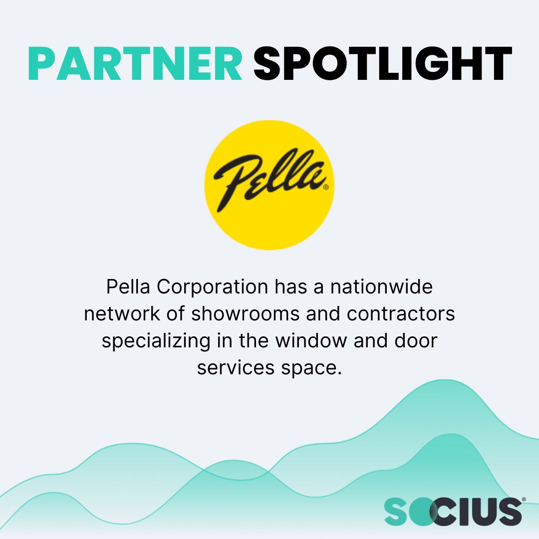 At Socius Marketing, partnerships are at the heart of what we do. We're proud to collaborate with industry leaders like Pella Corporation, a national powerhouse in the window and door services space.

Interested in partnering with us? Get in touch:evercommerce.pulse.ly/sh0zk0cjk3