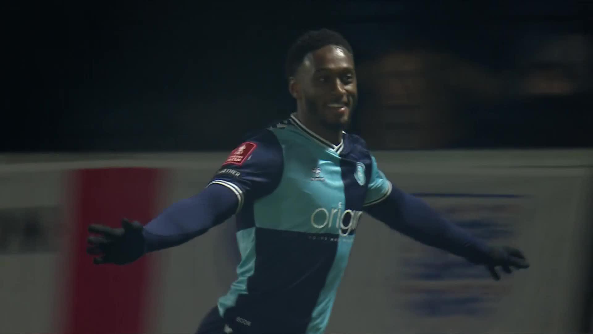 Brandon Hanlan gets the first of the night for @wwfcofficial 💪The wing-play from Gideon Kodua made the goal 👏#EmiratesFACup