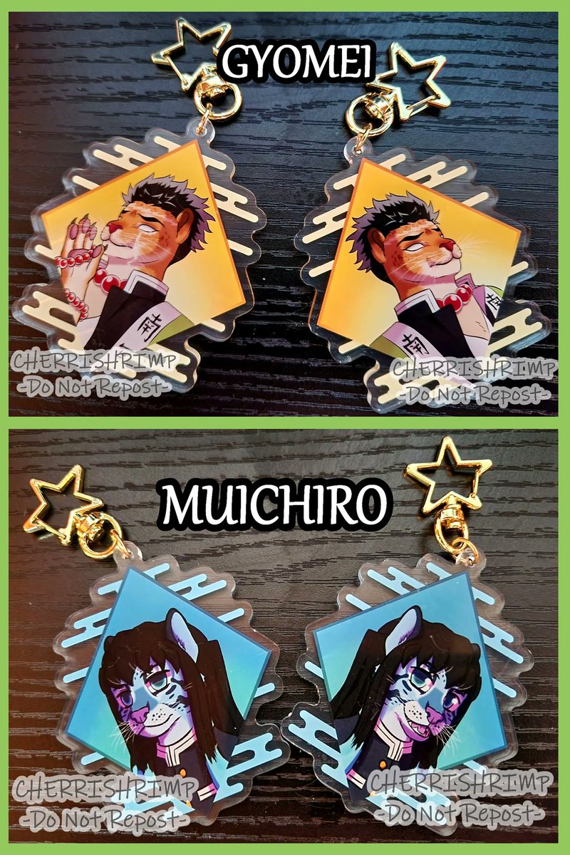 Another post of new stuffs but more charms added to the sh-p! 

These are featuring the main kamaboko squad and Hashira as various felines, courtesy of @/CherriShrimp !

#demonslayer #kimetsunoyaiba