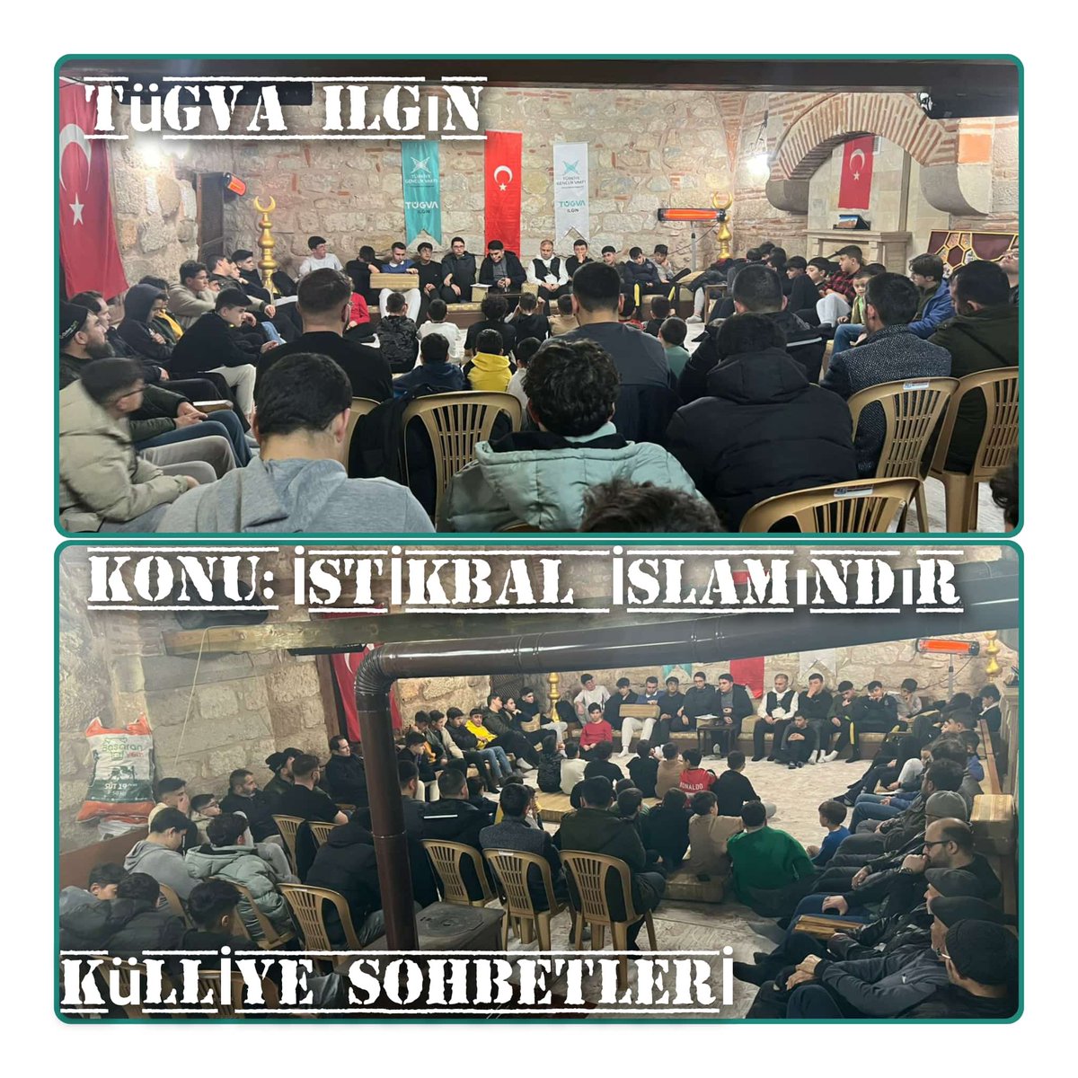 TugvaIlgin's tweet photo. Tügva Ilgın / Külliye Sohbetleri

Sohbetimizin bu haftaki konusu;  "İstikbal İslamındır" 

#Tügva https://t.co/IROF6HNxTW