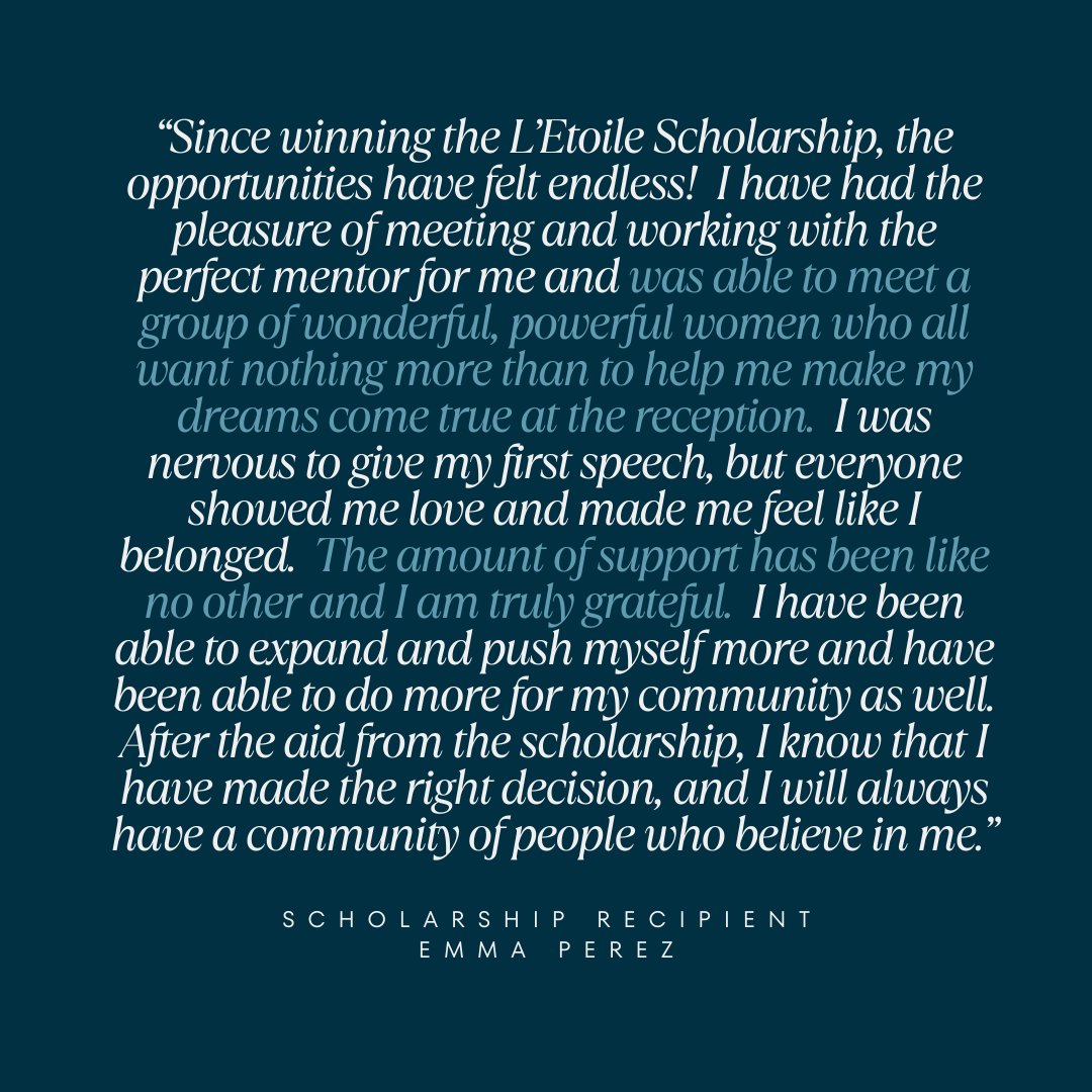 Our mission is to empower and support aspiring professional women in the food and beverage industry. One of our amazing 2024 Scholarship Recipients shares how LDNY has influenced her journey since receiving the scholarship!⁠