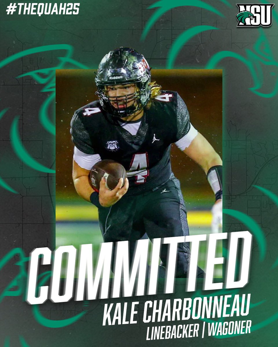 Kale Charboneau (@charboneau_kale) on Twitter photo After a great talk with <a href="/CoachChev6/">Darrin Chiaverini</a> I am blessed to announce my commitment to <a href="/NSU_Football/">Northeastern State Football</a> After a great talk with <a href="/CoachChev6/">Darrin Chiaverini</a> I am blessed to announce my commitment to <a href="/NSU_Football/">Northeastern State Football</a>