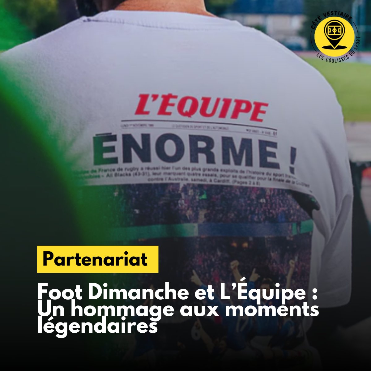 Cote_Vestiaire's tweet image. L’Équipe et @footdimanche ont récemment annoncé une collaboration inédite ! Article à lire ici : cotevestiaire.fr/2024/12/10/foo…