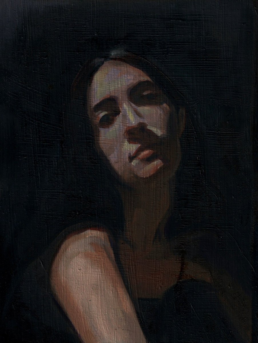 AlfieSims5's tweet photo. Portrait. Oil on wood panel.

#art #drawing #painting #oilpainting #traditionalart #realism #portraitpainting https://t.co/EKBmtro4Xd