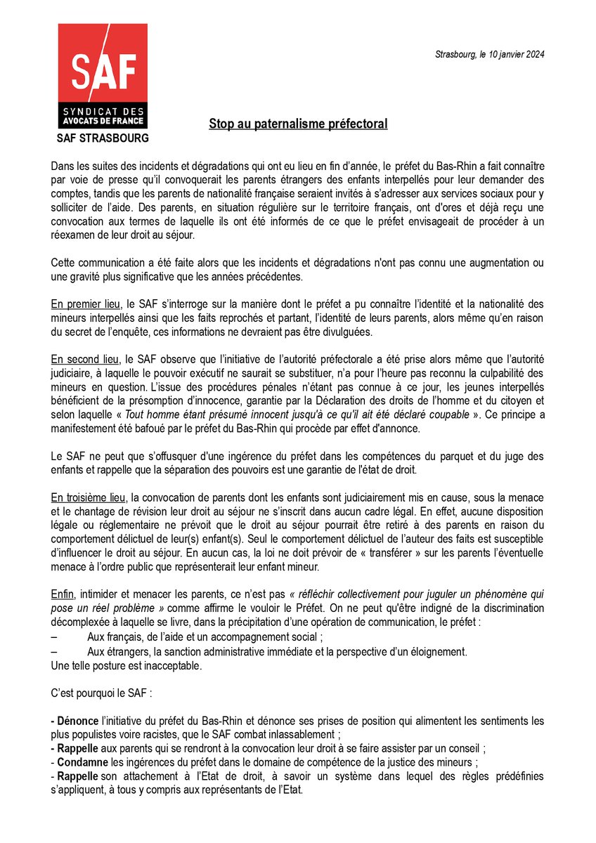 SAF Strasbourg tweet media