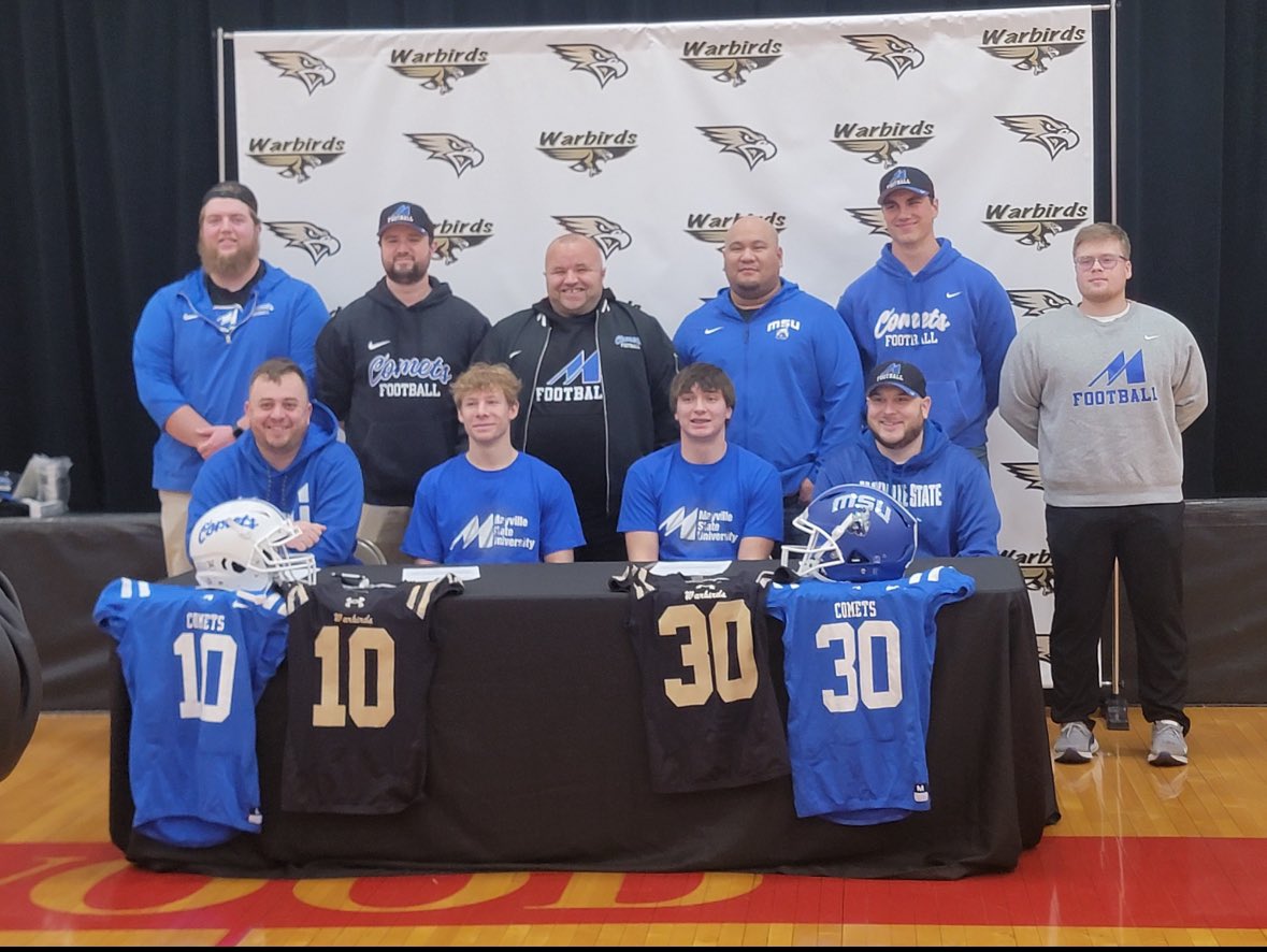Peyton Theis (@peytontheis1) on Twitter photo It’s official! Thanks to mayville and the staff for coming down for our signing day.<a href="/mayville_FB/">Comet Football</a> <a href="/CoachOlsenMSU/">Scott Olsen</a> <a href="/coachlarsonmsu/">Rocky Larson</a> It’s official! Thanks to mayville and the staff for coming down for our signing day.<a href="/mayville_FB/">Comet Football</a> <a href="/CoachOlsenMSU/">Scott Olsen</a> <a href="/coachlarsonmsu/">Rocky Larson</a>