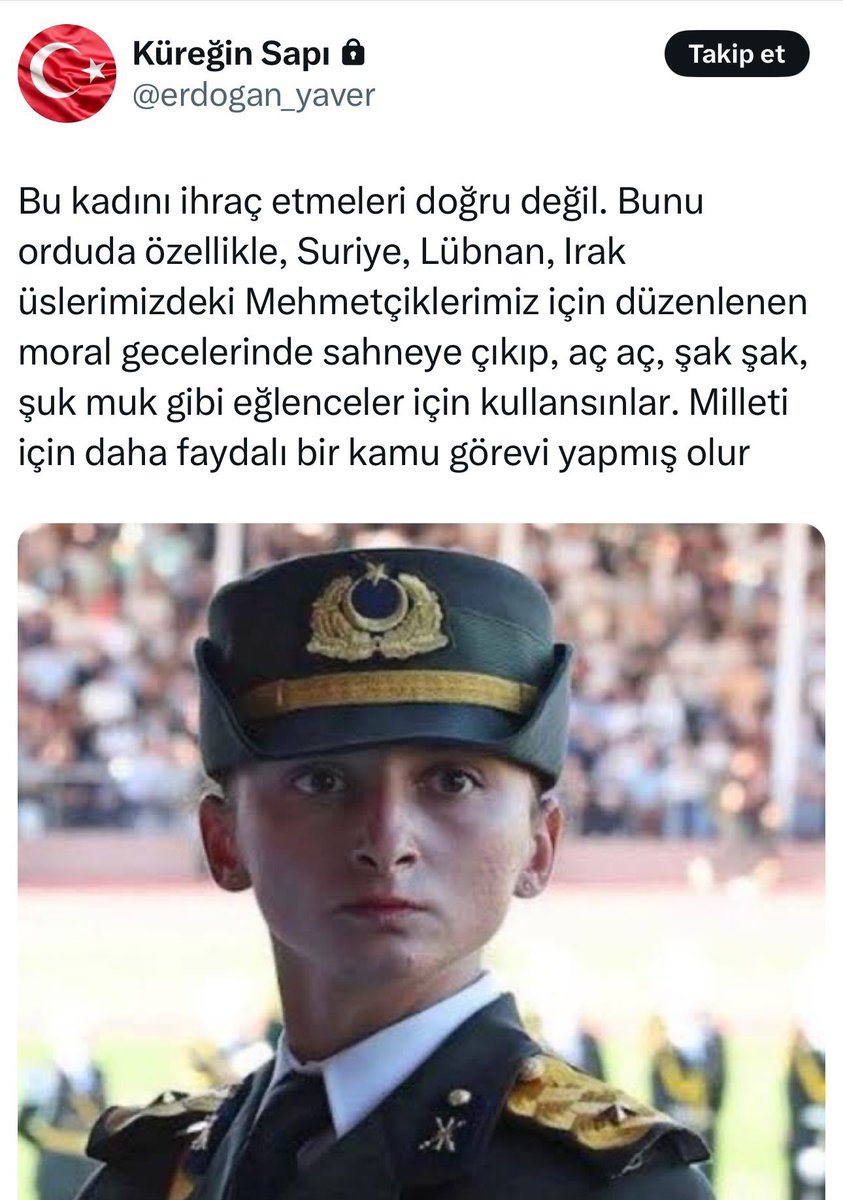 Şerefli Türk subayına bu aşağılıkça yorumları yazan bu ahlaksız hakkında gerekli işlemi başlatmak için ne bekliyorsunuz? <a href="/adalet_bakanlik/">T.C. Adalet Bakanlığı</a>