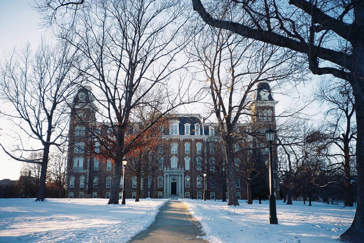 UArkansas's tweet image. Friday snow day
