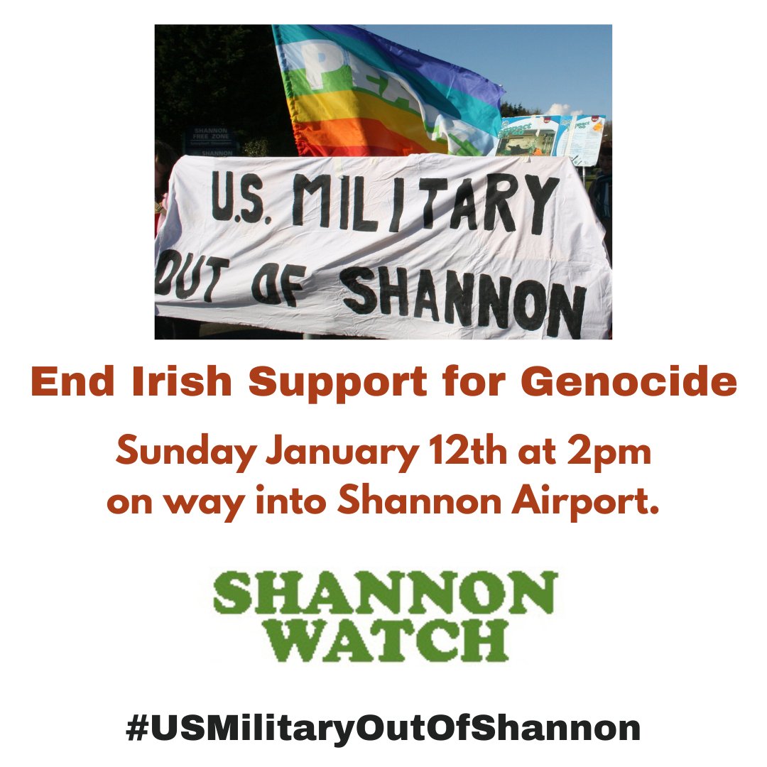 Join us at 2pm on Sunday at Shannon Airport to call for an end to the US use of the airport.
The US warplanes continue to go through - today a USAF C-40B landed about 01.18am coming from MacDill Air Force Base in Florida.
#USMilitryOutOfShannon