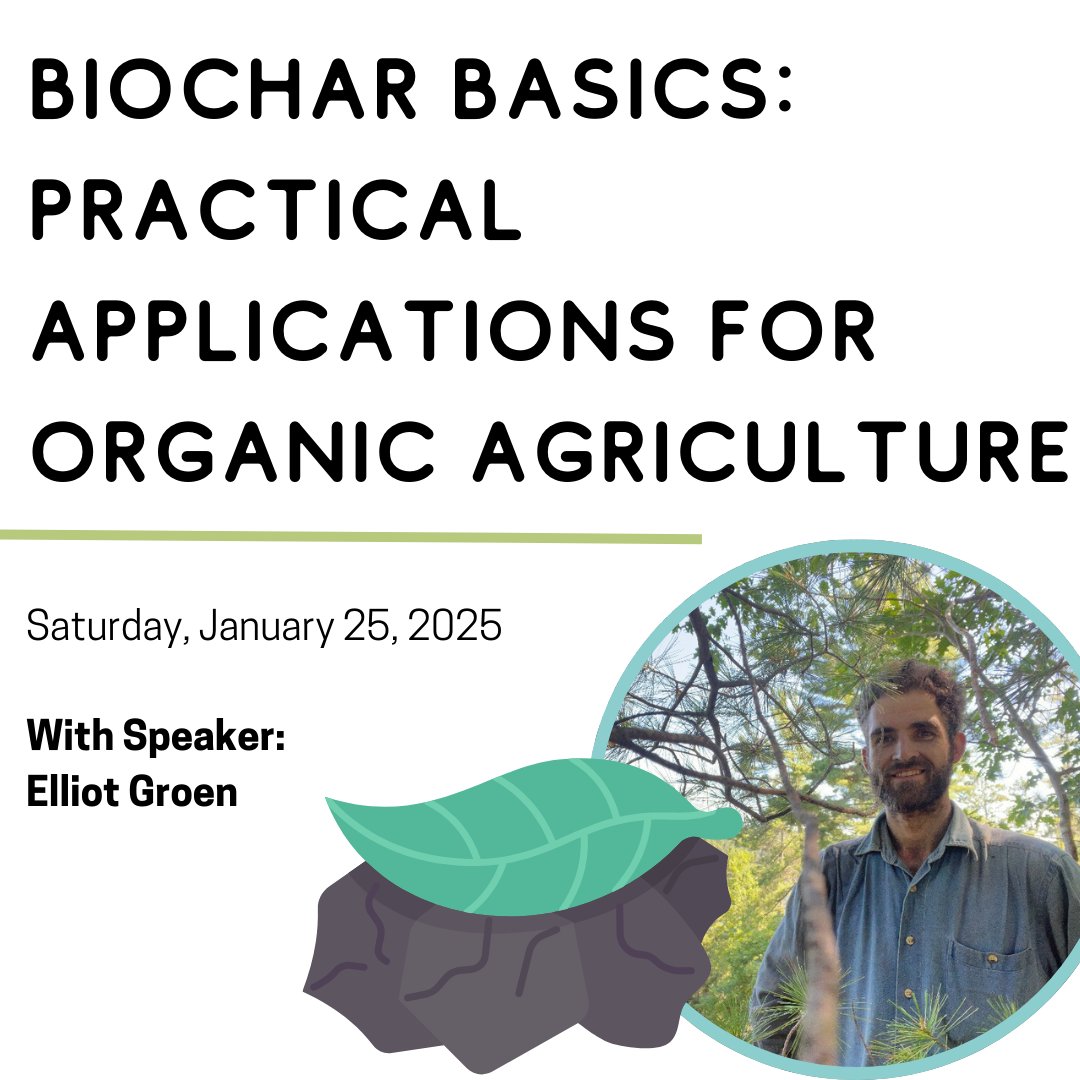 Session Spotlight!📣

🌿Biochar Basics: Practical Applications for Organic Agriculture
⌛Saturday, January 25, 2025

Sound interesting? Register at guelphorganicconf.ca 🎟