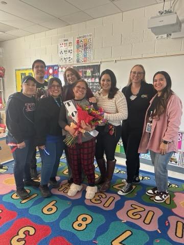 🥳Congratulations to our 2025 Teacher of the Year: Corina Gamez. A passionate, dedicated, and commitmented educator. #ALLIN #TeamSISD #Roadtosuccess #findtheartinyourheart ❤️