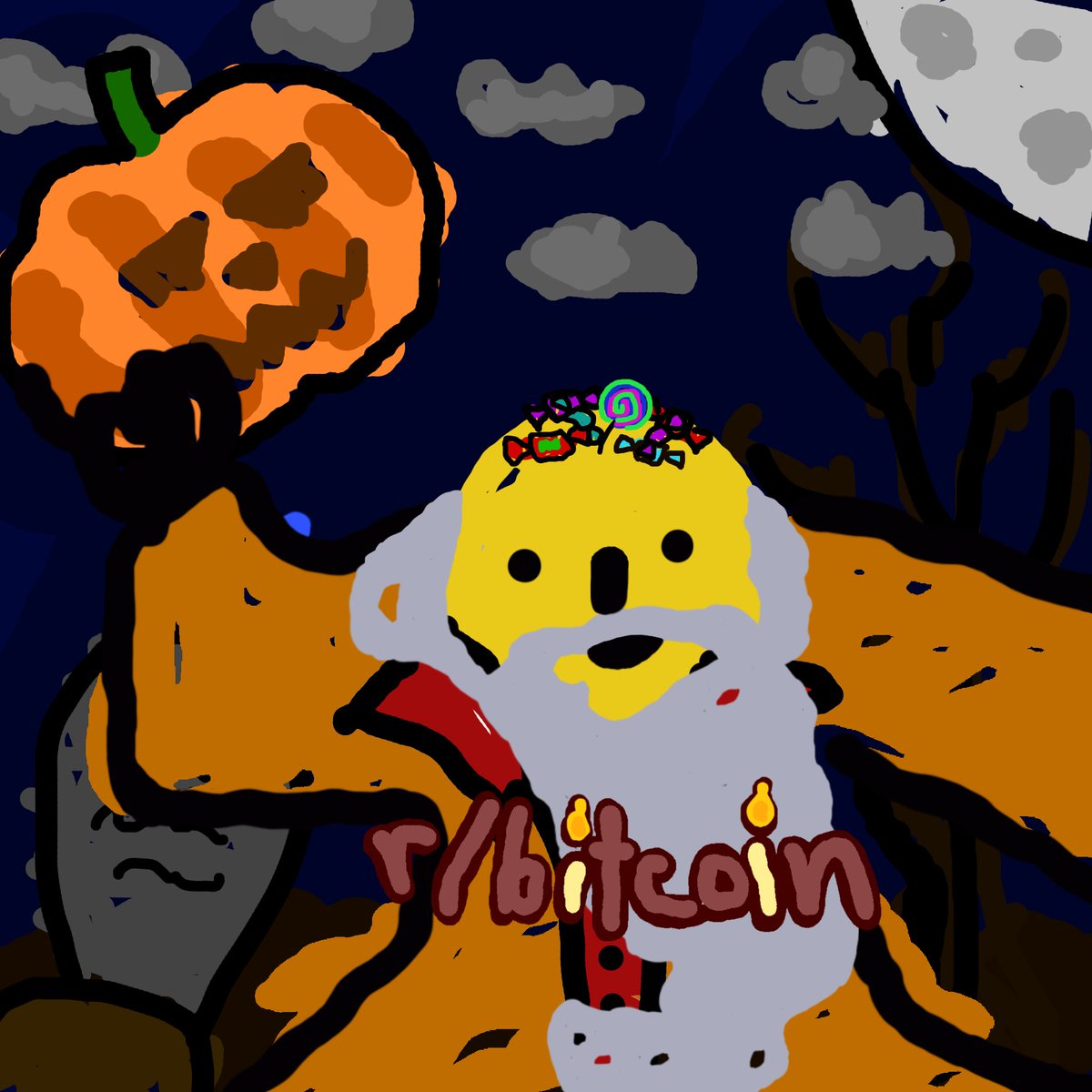 youchokavo's tweet photo. My artwork drawn especially for 10k @bitcoinwizardry collection🧙‍♂️

@mavensbot @NomadTheSavior @paddleout_ https://t.co/JwGqmAipHt