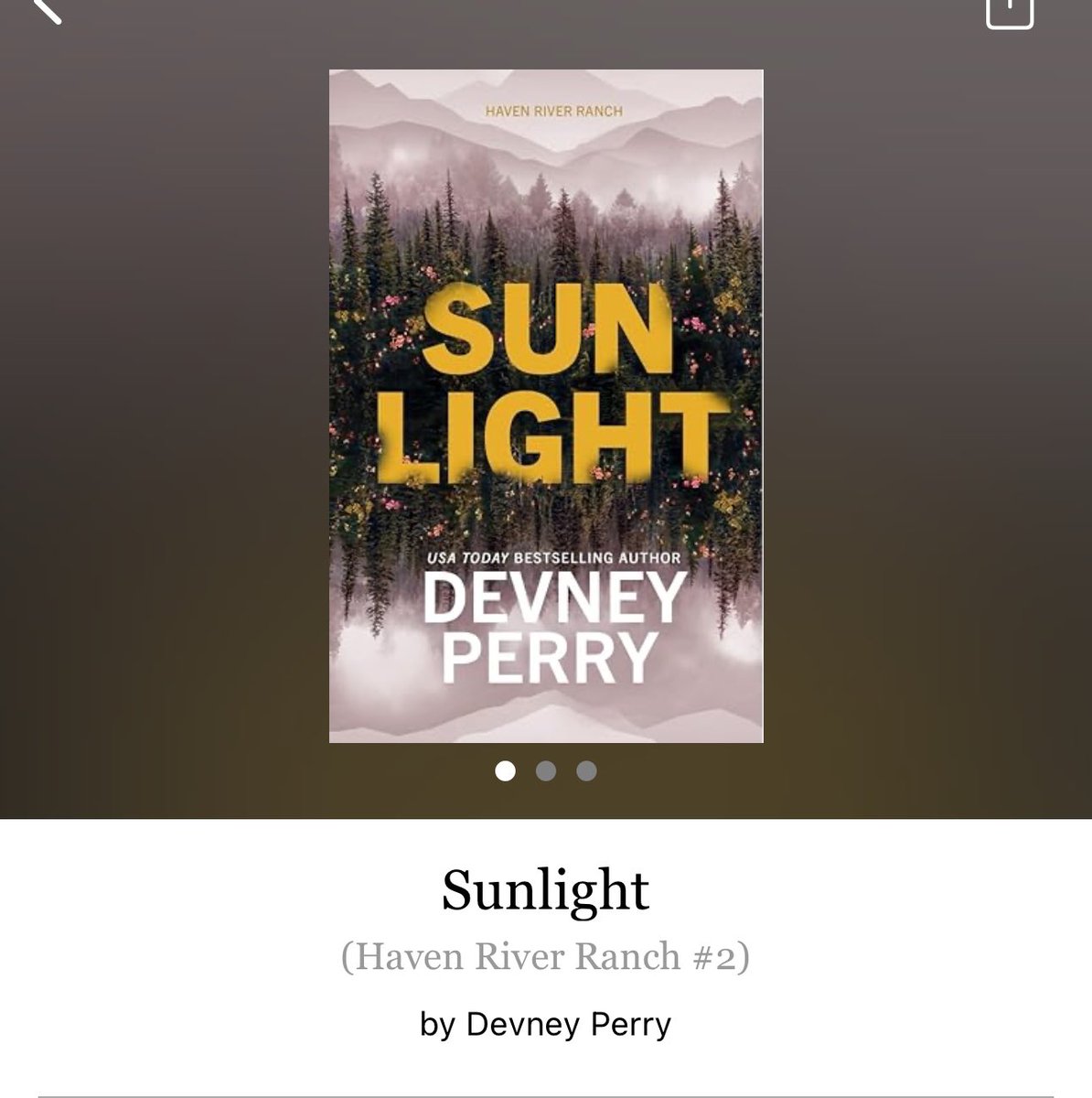 TaraDDonai's tweet image. Sunlight by Devney Perry
#Sunlight by #DevneyPerry #7269 #28chapters #300pages #KU #Series #1418of400 #Audiobook #87for22 #HavenRiverRanchSeries #Book2of2 #9houraudiobook #JaxAndSasha #december2024 #readitquick #whatsnext #clearingoffreadingshelves