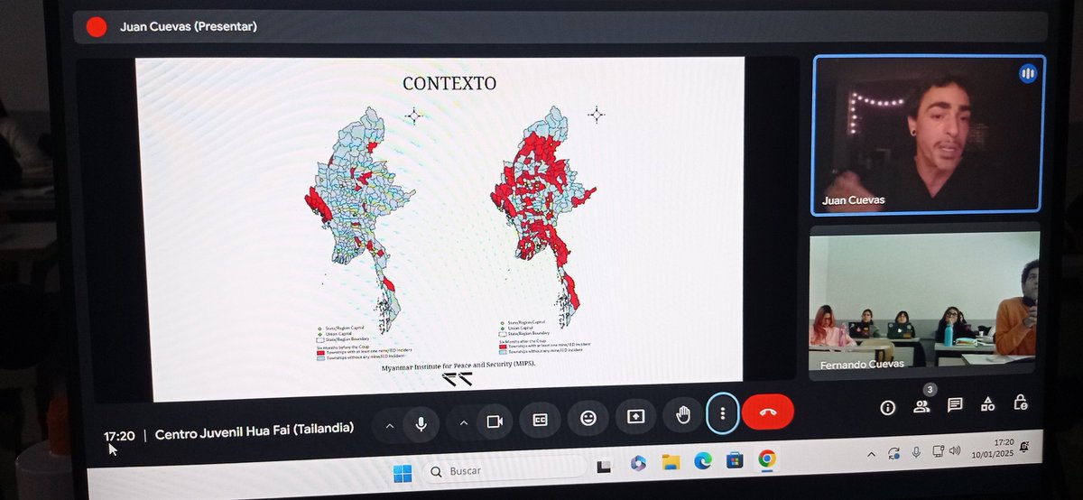 Fernando E. Nuño Santana (@fernusan) on Twitter photo ASEAN Model. Annual Summit , rol playing and live connection with Thailand in #UCM Master in International Cooperation. Amazing 4h-discussion with focal groups working in conflict resolution in Myanmar and experiences with Karen refugees. Special thanks <a href="/CuevasAlv/">Fernando Cuevas</a> & Juan Cuevas ASEAN Model. Annual Summit , rol playing and live connection with Thailand in #UCM Master in International Cooperation. Amazing 4h-discussion with focal groups working in conflict resolution in Myanmar and experiences with Karen refugees. Special thanks <a href="/CuevasAlv/">Fernando Cuevas</a> & Juan Cuevas