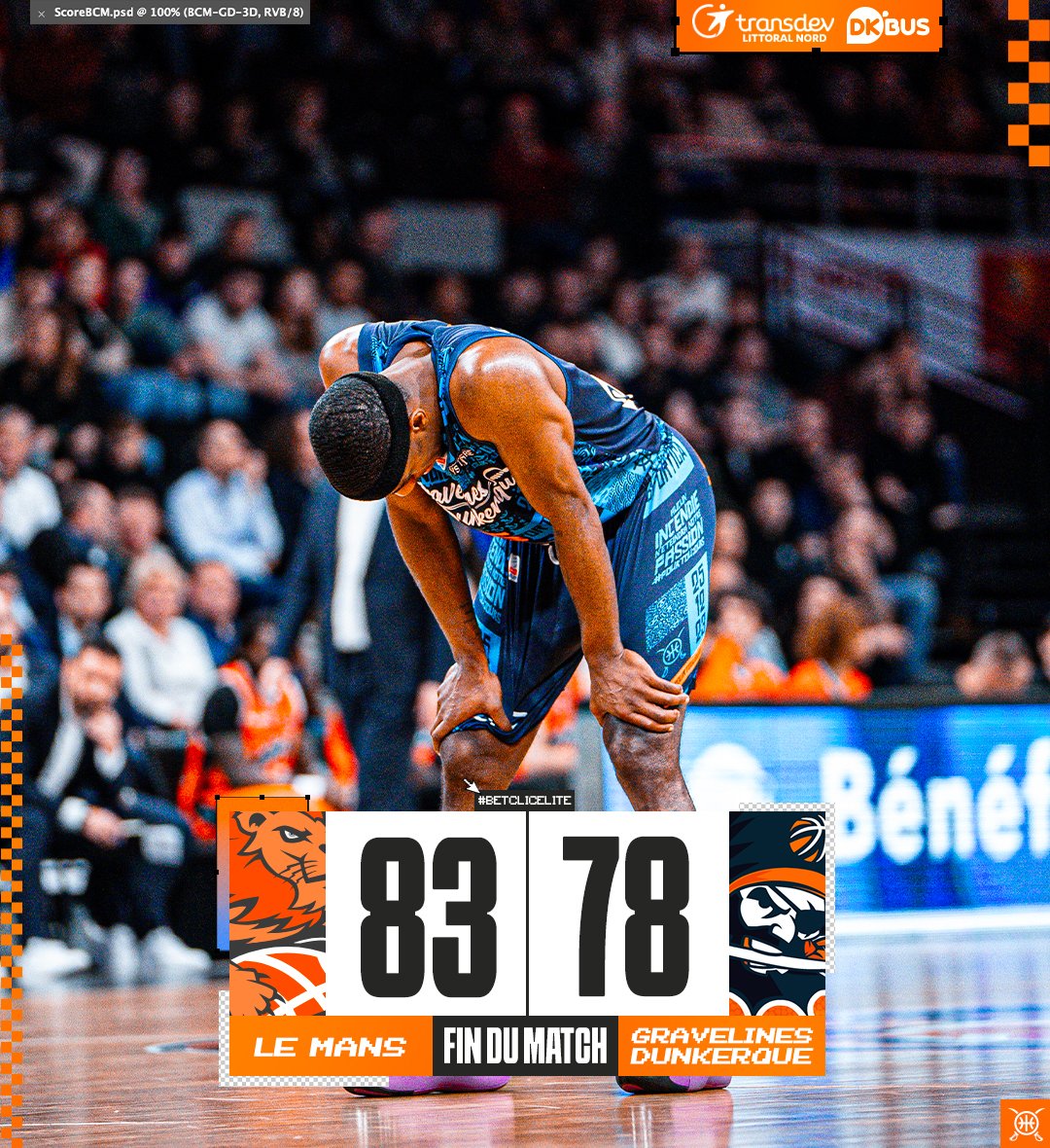 BCMBasket's tweet photo. #MSBBCM | 𝗙𝗜𝗡 𝗗𝗨 𝗠𝗔𝗧𝗖𝗛 🏴☠️
Une nouvelle fin de match compliquée prive nos Maritimes d'aller arracher la victoire sur le parquet du @MSB_Officiel ❌
Vite se remobiliser pour préparer le déplacement à @LDLCASVEL dimanche prochain ! 🔜
#TousBCM #BetclicELITE https://t.co/f72rAEW41X