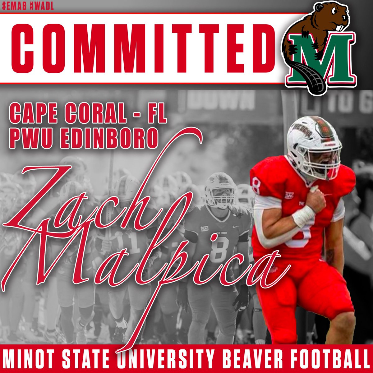 Honored to commit to <a href="/MSUBeaversFB/">Minot State Football</a>  
Ready to dominate and win football games!!