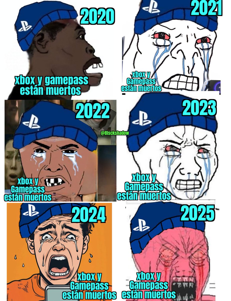 Blsckshadow's tweet image. 🤣🤣🤣 hoy en Twitter (X) la historia se repite cada inicio de año #xbox 🏆 y #Gamepass 🙌