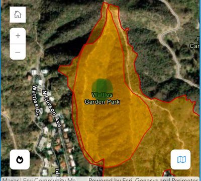 BrianNorgard's tweet photo. Please help me catch the Sunset Fire arsonist.

Does anyone have security footage from Solar Drive in Hollywood Hills between 5-6 PM on 1/8/25? The origin point of the Sunset Fire (marked by the green dot) suggests the suspect likely entered via Solar. 

A suspicious black car was parked there at the time, and a concerned neighbor confronted an individual who appeared to be under the influence of narcotics who identified himself as ‘Sainz.’ The neighbor said something was *very* off with this young caucasian male. 

It’s highly unlikely the suspect came up through Curson Ave due to the dense terrain. Any footage from that time could be crucial—please share with me directly.