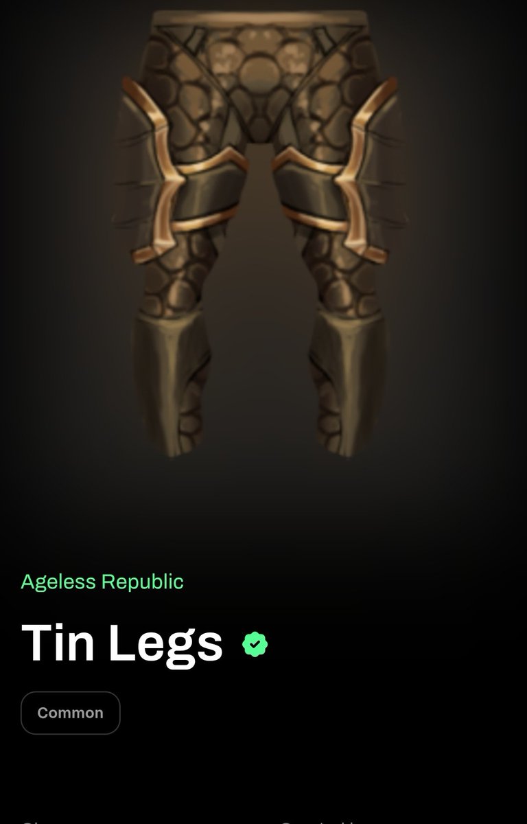 New Year and new game <a href="/AgelessRepublic/">Ageless Republic</a> is coming to #BSV ecosystem.

Dror your <a href="/handcashapp/">HANDCASH</a> paymail and I'll send you one of these game items. Pick the one you like most (helmet, chest, legs or boots).

Or join alpha testing and try it yourself