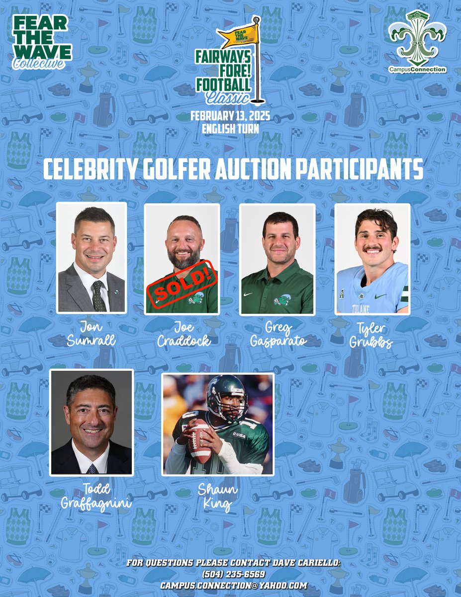 Green Wave Nation - Our @FTWCollective is blessed with energetic and committed supporters.  Today we highlight <a href="/TulaneShop/">CampusConnection💚🌊</a>.  Dave is relentlessly positive and enthusiastic.  Please support him and jump on board with this great event in support of @FTWCollective.  Thank you Dave!