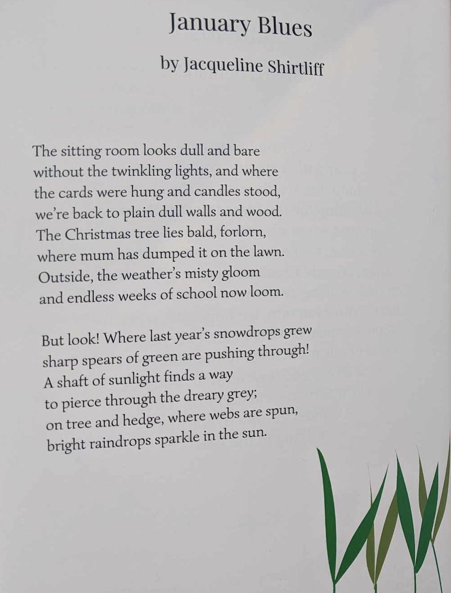 Maybe I'll keep the Christmas decorations up for a bit longer next year. Our sitting room is definitely looking rather forlorn, and the mornings are still so dark and cold. But this poem from a back issue of <a href="/LTPmag/">Little Thoughts Press</a>  might cheer you up a bit.