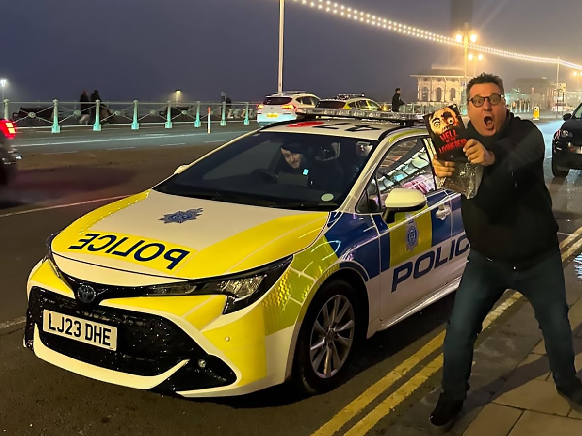 Severin's David Gregory and filmmaker Jake West went to a hometown show of original punk band Peter &amp; The Test Tube Babies in Brighton, England to hand deliver their contributor copies of HELL OF THE LIVING DEAD.