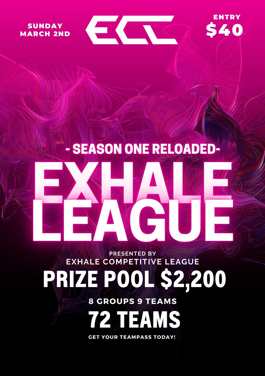 🚨SEASON ONE RELOADED BO6 LEAGUE🚨

💰$2,200* Prize Pool (Will Increase after 64+ Teams)
🎟️$40 Entry
📊Improved Stat Sheet for players
📅 March 2nd
🆚72 Teams (max)
🎮4 Week Season | 3 Week Playoffs
🖥️discord.com/invite/eVSXMKA…
📝forms.gle/GRpQF3MPZA5K2B…
📹Matches Casted

#CODLeague