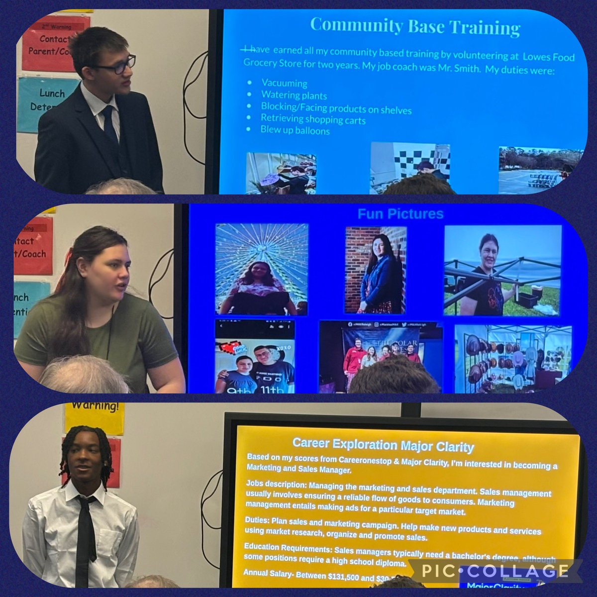 Congratulations to these Husky Seniors. They presented today about how they’re college and career ready and ready to take on the world! #classof2025