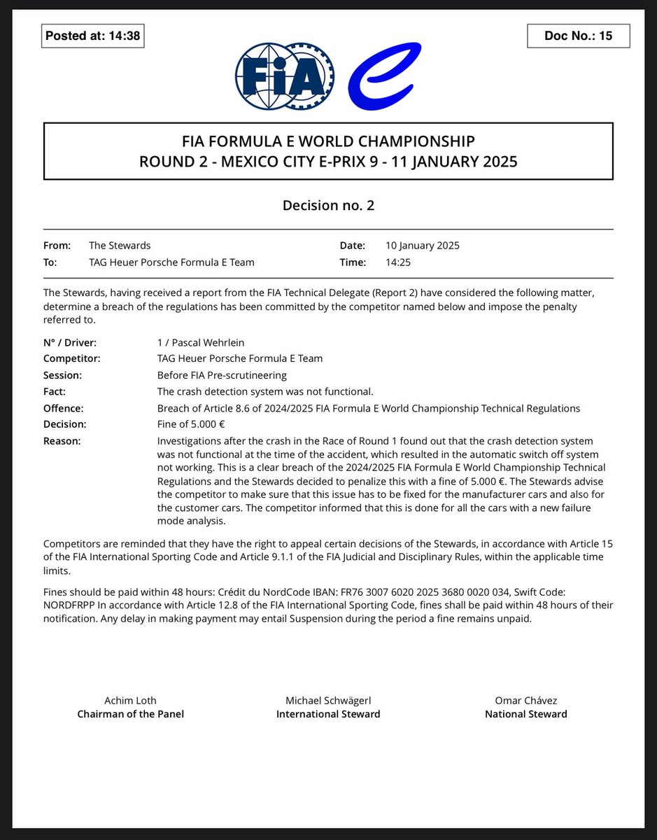 Formula E Source tweet media