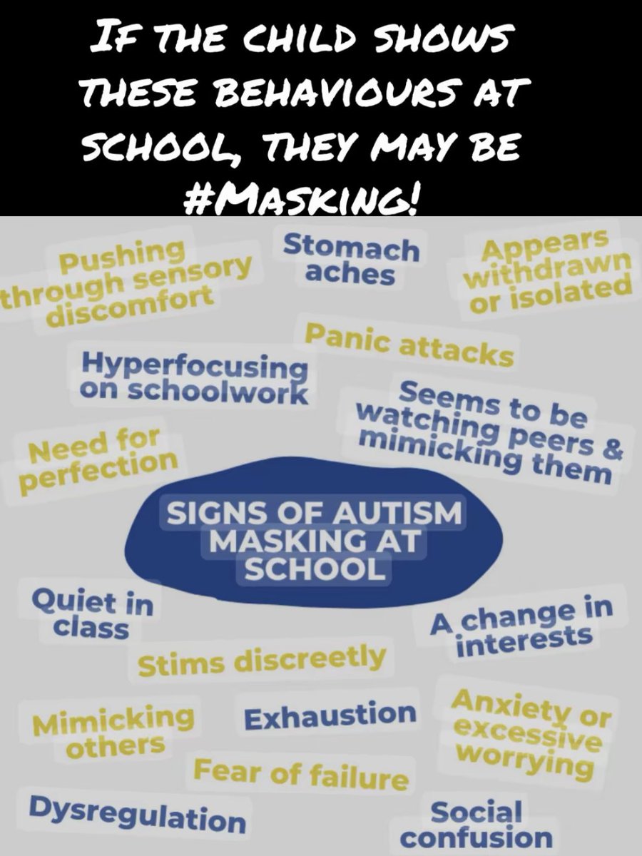 Watch carefully. All behaviour is communication! #Masking #Anxiety