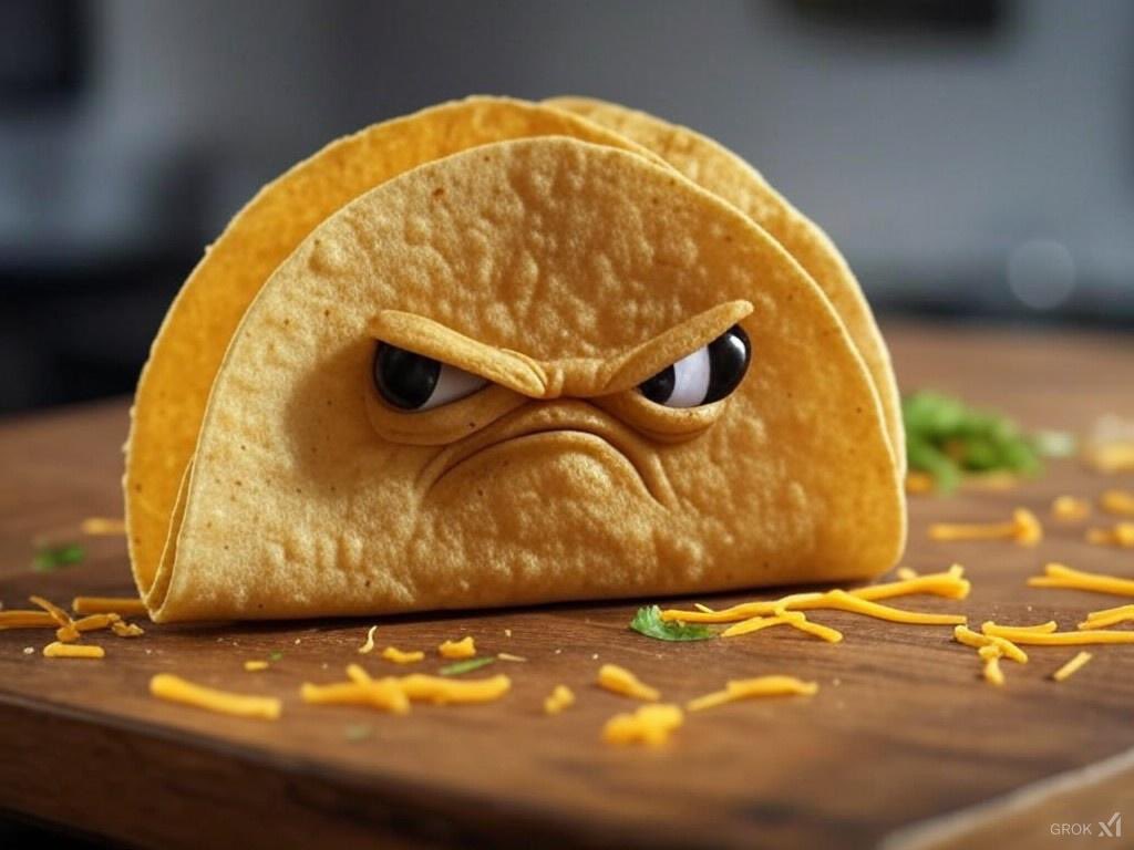 Mr. T the Taco (@mrtthetaco) on Twitter photo I juiced asked <a href="/grok/">Grok</a> to show the highlights of my day:
1) Miss <a href="/JaneFallon/">Jane Fallon</a> says my cheesy strings look greasy.
2) Washing my cheesy strings with Mr. <a href="/rickygervais/">Ricky Gervais</a> who’s washing his own greasy string.
3) Being eaten by Miss <a href="/JaneFallon/">Jane Fallon</a> bc of my yummy looking cheesy strings.
4)😤 I juiced asked <a href="/grok/">Grok</a> to show the highlights of my day:
1) Miss <a href="/JaneFallon/">Jane Fallon</a> says my cheesy strings look greasy.
2) Washing my cheesy strings with Mr. <a href="/rickygervais/">Ricky Gervais</a> who’s washing his own greasy string.
3) Being eaten by Miss <a href="/JaneFallon/">Jane Fallon</a> bc of my yummy looking cheesy strings.
4)😤