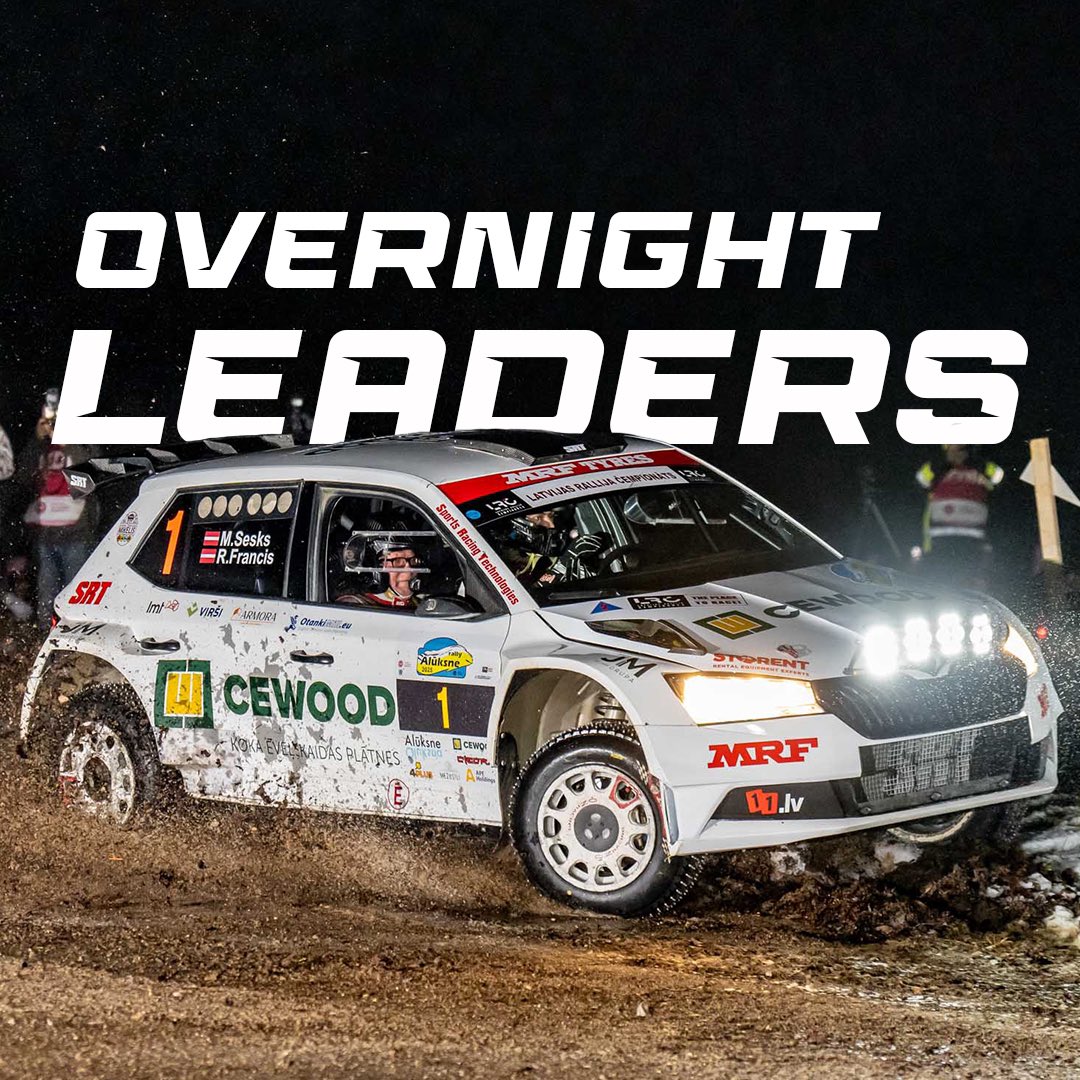 Rally Alūksne is underway! 😎

<a href="/MSesks/">Mārtiņš Sesks</a> and Renārs Francis are leading the way with 2 out of 2 stage wins and a gap of 18 seconds over the second place! 

We go again tomorrow - 6 stages coming up. 👊

#SRT #SportsRacingTechnologies #MartinsSesks #RallyAluksne 📸 Raimonds Volonts