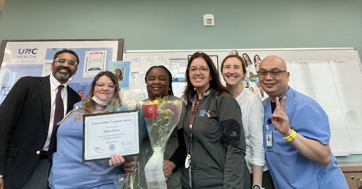 Mary Weinstein Dunn (@marywdunn) on Twitter photo The <a href="/UNCurology/">Urology@UNC</a> Wellbeing Committee congratulates the winner of the Dec ‘24 UrineCredible award, Ebonie Purvis, CMA! There was no better way to end the year than to honor 1 of the most hardworking, kind, & supportive people! Ebonie received the most nominations in 2024;shes a ⭐️! The <a href="/UNCurology/">Urology@UNC</a> Wellbeing Committee congratulates the winner of the Dec ‘24 UrineCredible award, Ebonie Purvis, CMA! There was no better way to end the year than to honor 1 of the most hardworking, kind, & supportive people! Ebonie received the most nominations in 2024;shes a ⭐️!