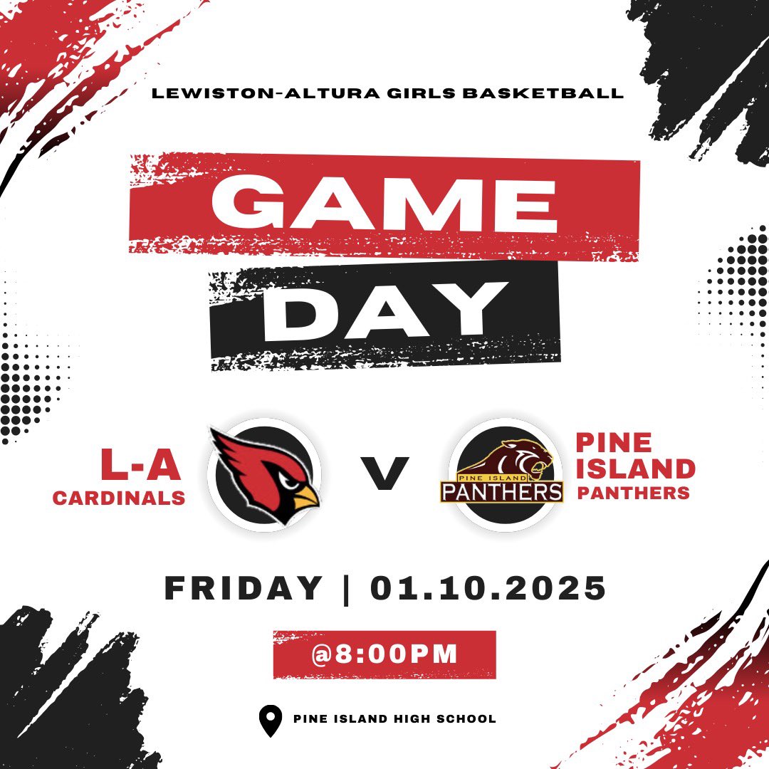 DOUBLE HEADER GAME DAY WITH THE BOYS!!!

AWAY vs. Pine Island 🏀 

Boys Varsity: 6:00 pm
Girls Varsity: 8:00 pm

Watch online: fan.hudl.com/usa/mn/pine-is…