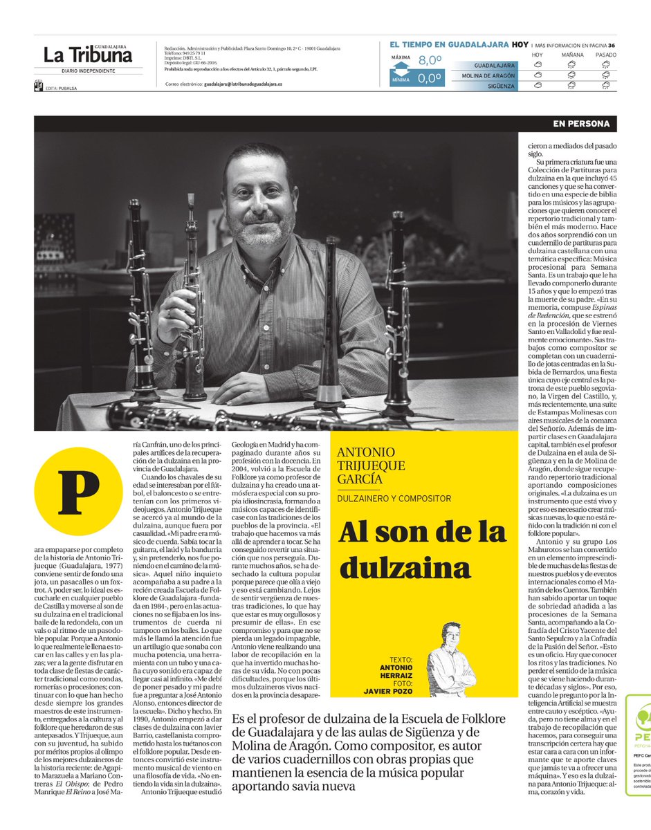 Para Antonio Trijueque, la dulzaina es alma, corazón y vida. Su historia en <a href="/TRGuadalajara/">La Tribuna de Guadalajara</a> 👇👇👇👇

latribunadeguadalajara.es/noticia/zc0294…