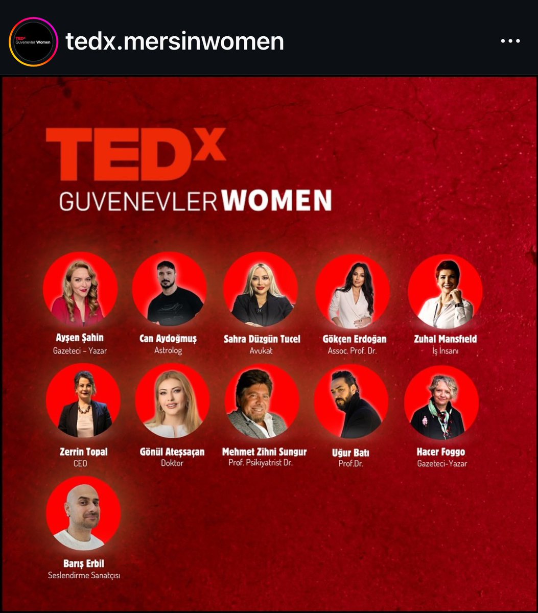 zuhalmansfield's tweet image. Cumartesi 11-01-2025 Saat 09:30/16:00 arası Mersin Radisson Otel’de TEDx‘e yolu düşeni bekleriz. ❤️ #TEDx #tedxtalks #tedx