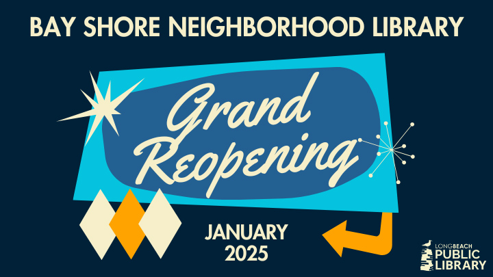 📚 Weekend Plans?

The Bay Shore Neighborhood Library is reopening TOMORROW, Saturday, January 11, 2025! The celebration will kick off with a ribbon-cutting ceremony at 9:30 AM,.