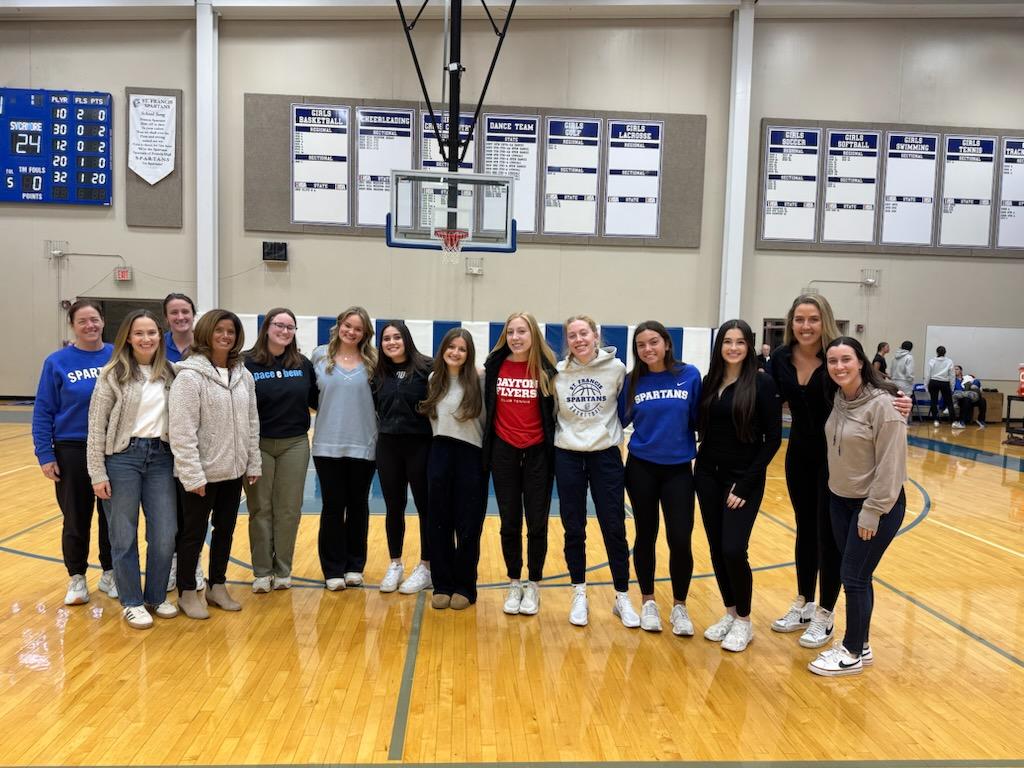 Thanks to all our SFHS GBB Alumni who came out to our game this past Tuesday! Great to see and hear from you - and so proud of your continued success with college, careers, and families!