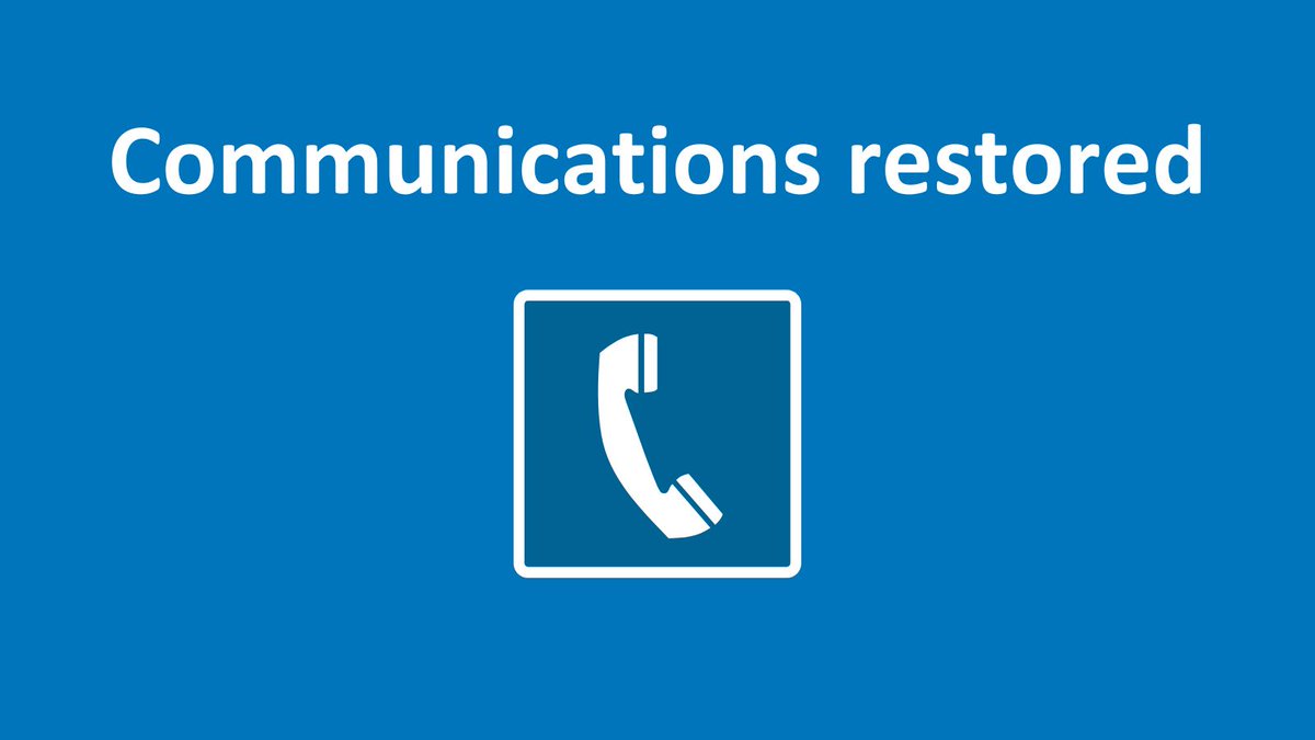 Our phone lines have been restored. Thank you for your patience as we resolved this issue.

You can now reach us by phone or by messaging us on social media.