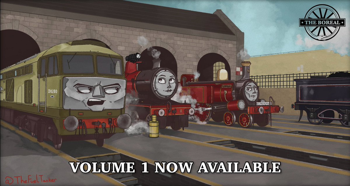 TheFuelTanker's tweet image. Resurrection
/ˌrɛzəˈrɛkʃn/

(in railways) the action of placing the face of a once scrapped locomotive onto a new body.

The first volume of the Boreal is available to read here! Inside the link you’ll find character bios and the first four stories.

docs.google.com/document/d/1SA…