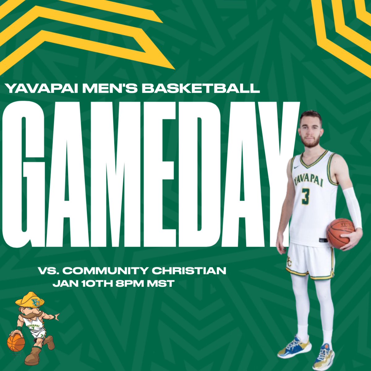Yavapai College Men’s Basketball (@ycmbasketball) on Twitter photo The Roughriders are in California for day 1 of back to back ACCAC games against CCC. 
🆚 Community Christian College 
📍: Norton Gym. San Bernardino,CA. 
⏱️: 8:00PM. MST The Roughriders are in California for day 1 of back to back ACCAC games against CCC. 
🆚 Community Christian College 
📍: Norton Gym. San Bernardino,CA. 
⏱️: 8:00PM. MST