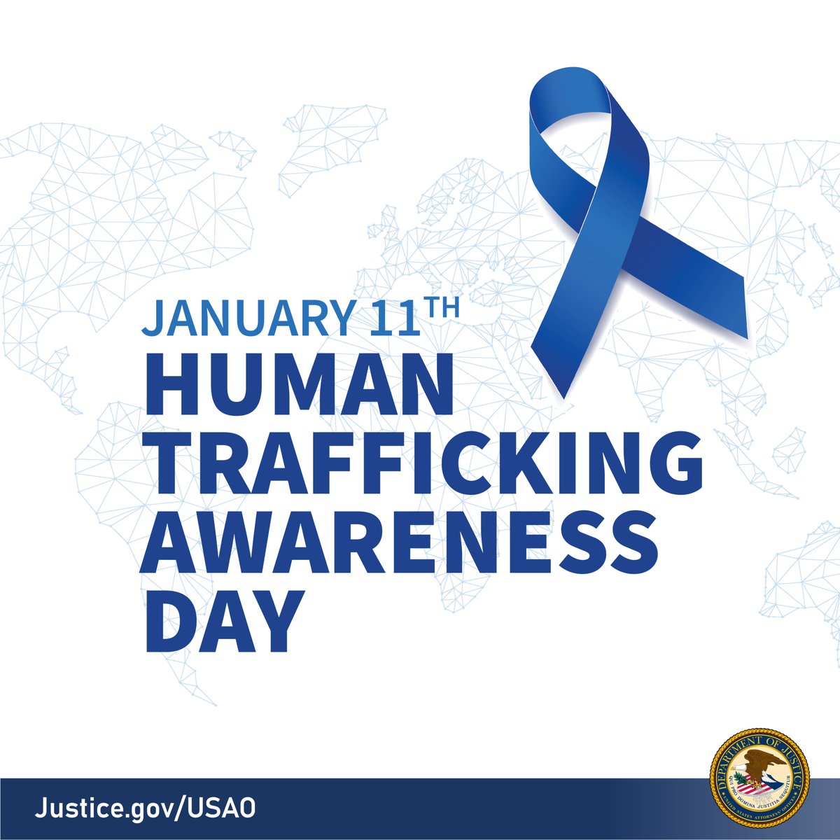 Today is National Human Trafficking Awareness Day. Victims of human trafficking are often hidden in plain sight. Know what it is. Know the signs. Know how to help. HumanTraffickingHotline.org
#WearBlueDay