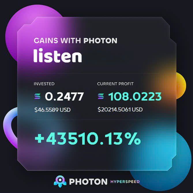 BarronDegens's tweet photo. #LISTEN / #SOL 
Mc : 14K ➡️ 7.3M 
Today is a lucky day 🚀🚀🥰🥰
#CHIP #pippin  #LLM #STEALTH #BIOS #TRUST #WLM #gudtek #FIRES #Fartgoat #ethos #Ace #MOONKEY #MLT #WULFY #SOLA https://t.co/XqklhaoCQw