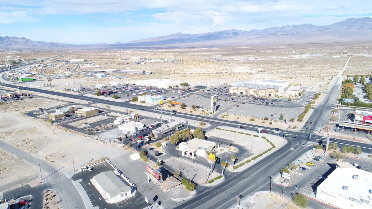 RECENT ACQUISITION - Cool redevelopment project coming soon, hard corner of HWY 160/37 Pahrump, NV.