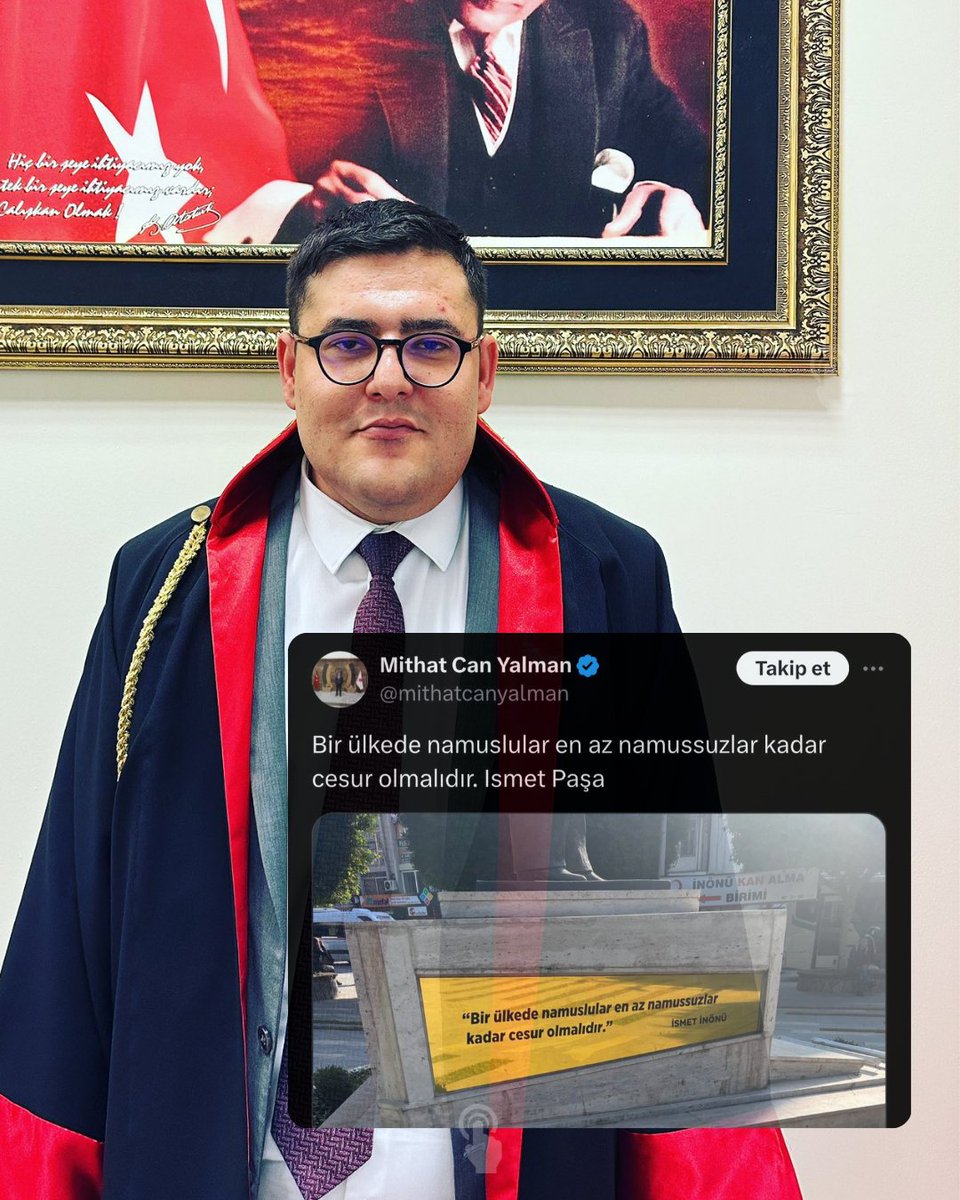 İntihar mesajı paylaşarak hayatına son veren savcı Mithat Can Yalman'ın paylaşımı: 

"Bir ülkede, namuslular en az namussuzlar kadar cesur olmalıdır."