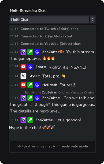 StreamElements tweet media