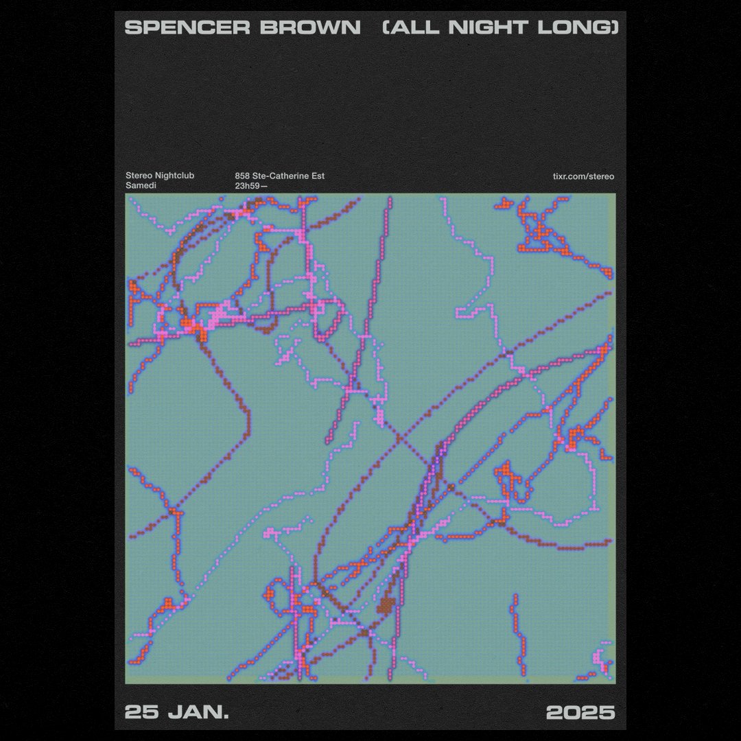 spencer (@spencer_brown) on Twitter photo (((Round 2)))
Jan 25 - <a href="/StereoMtl/">Stereo Montreal</a> - all night long. No photos. No videos. No alcohol. Marathon set on the craziest sound system I’ve ever heard. A clubber’s paradise.
See you soon :) (((Round 2)))
Jan 25 - <a href="/StereoMtl/">Stereo Montreal</a> - all night long. No photos. No videos. No alcohol. Marathon set on the craziest sound system I’ve ever heard. A clubber’s paradise.
See you soon :)