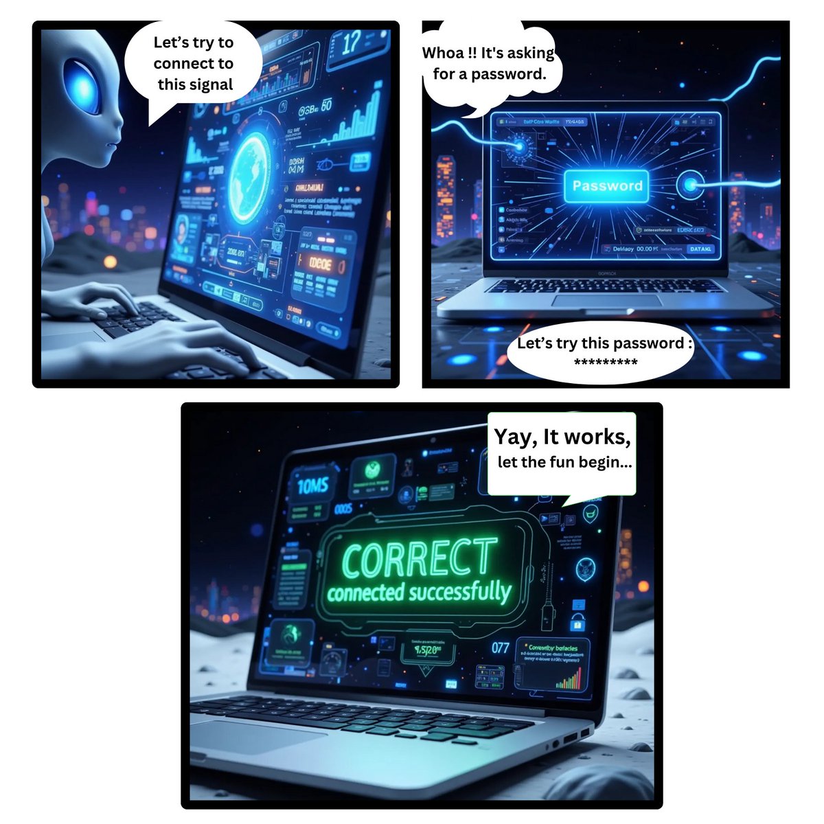 Story Time! (2)👽✨

After detecting a mysterious signal, my AiLaptop captured it. I quickly prepared my AiLaptop to reach out, and something incredible happened! 🌌

To celebrate this moment, we’re launching an exciting giveaway! 🚀 We’re giving away $1,260 $SUIAI <a href="/SuiAIFun/">Sui AI</a>